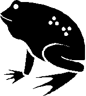 The toad sits erect, and may even raise off the ground in order to scare predators.  It isn't spray-happy with the poison.  Image from Microsoft clipart.